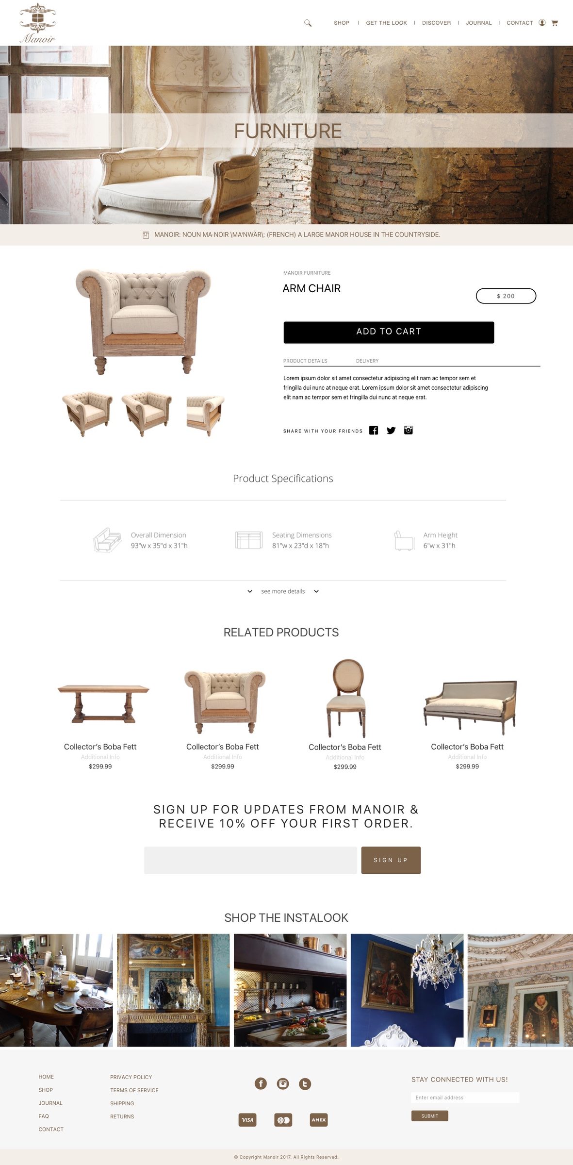 Manoir Product Details